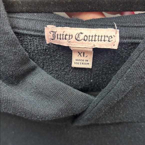 Juicy Couture Black Hoodie with Cream 'Couture' Script - Picture 3 of 4